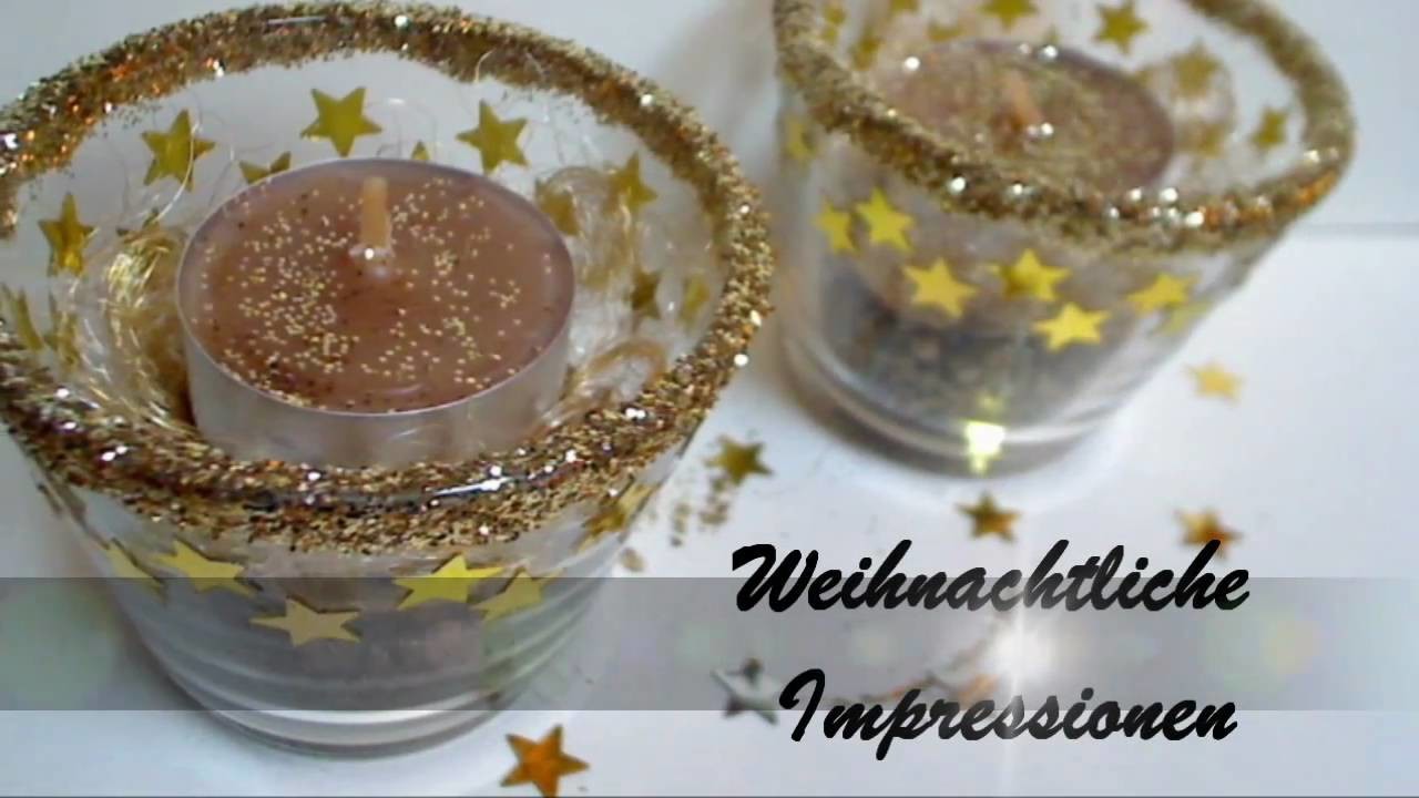 [DIY - Bastel Tutorial] Weihnachtliche Teelichter "Sternen Zauber"