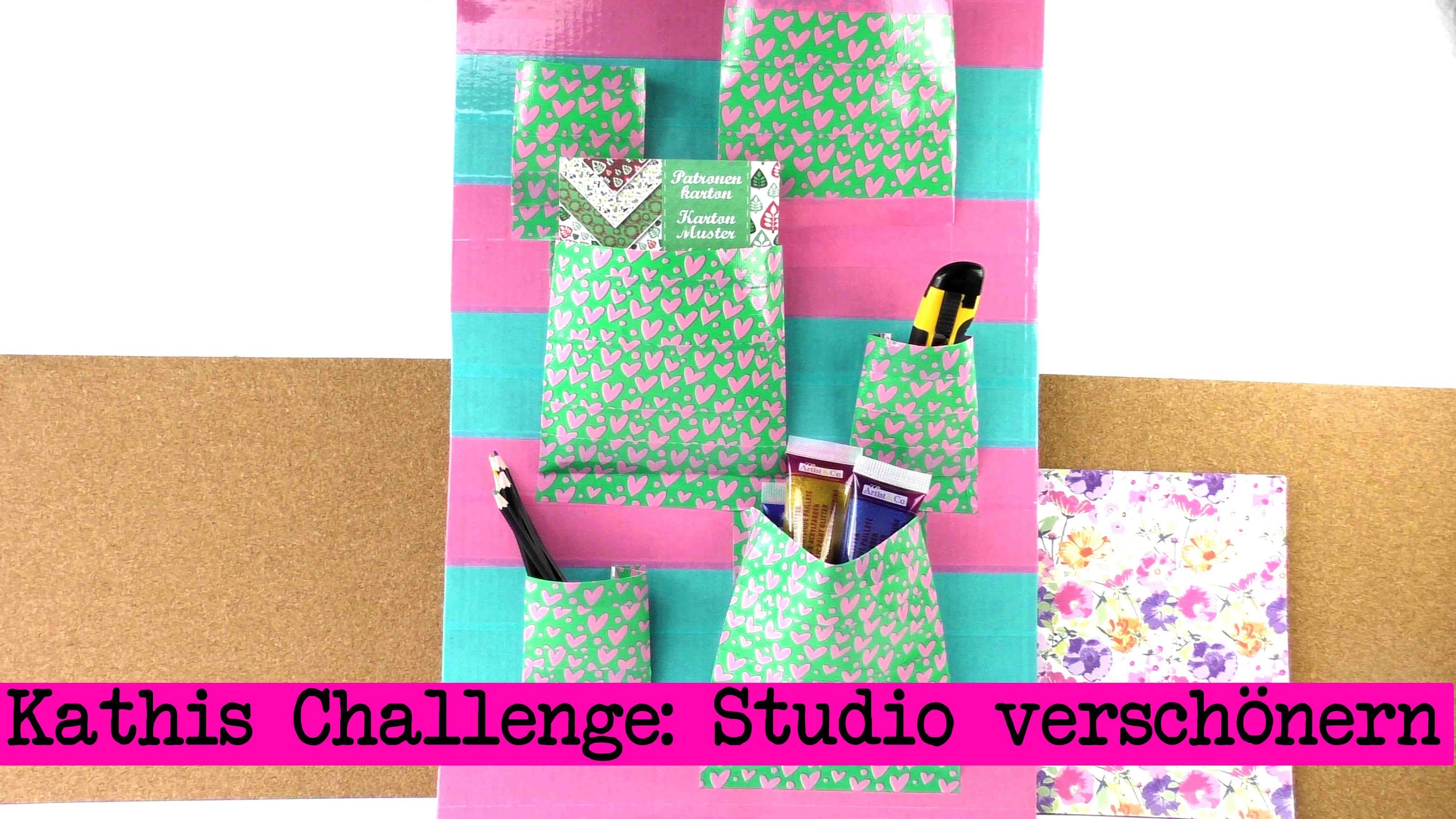 DIY Inspiration Challenge #13 Studio verschönern | Kathis Challenge | Tutorial Aufbewahrung