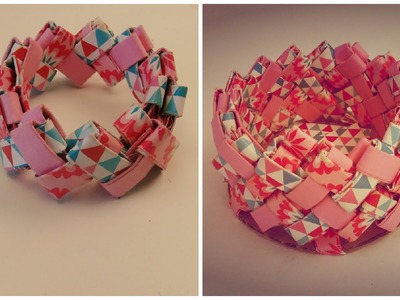 DIY Origami Falt Behälter + Armband mit selber Falttechnik. Bastel DIY Kathi bastelt für euch