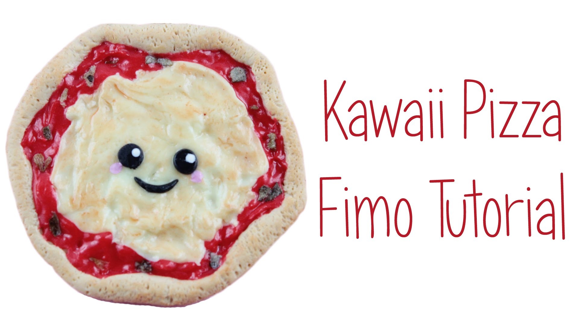 [Fimo Friday] Kawaii Pizza Fimo Tutorial. Kawaii Pizza polymer clay tutorial  | Anielas Fimo