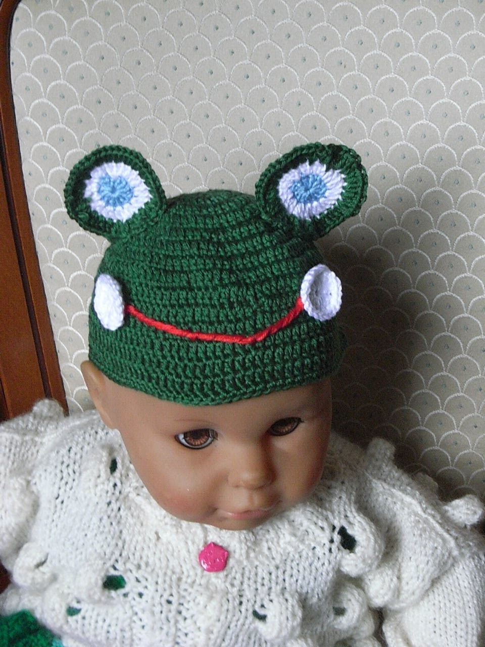 Frosch Baby Mütze Häkeln*Frog  Baby hat crochet*Tutorial Handarbeit