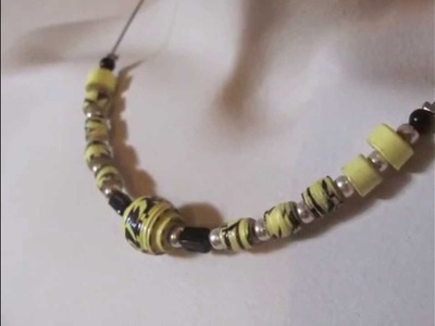 Halsketten aus Papierperlen made by BRIsART - paper beads - upcycling Schmuck