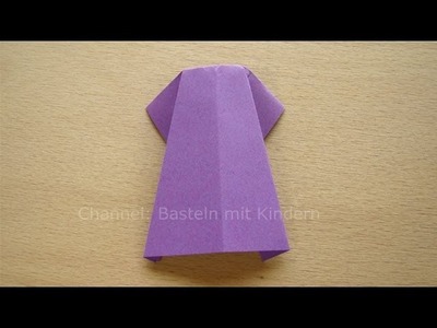 Kleid falten aus Papier - Origami