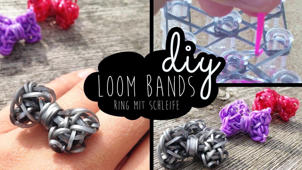 Loom Bands Tutorial: Ring mit Schleife (Bow Ring) DIY Schritt für Schritt