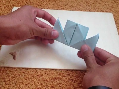 Origami Dampfer - Faltanleitung für Papier Dampfer