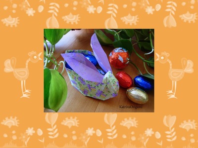 Origami ✿ Easter Bunny Basket ✿