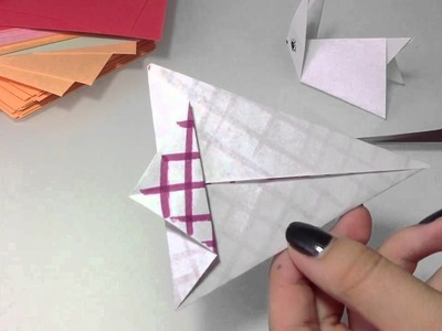 Origami Häschen selber basteln. Papier Häschen Anleitung
