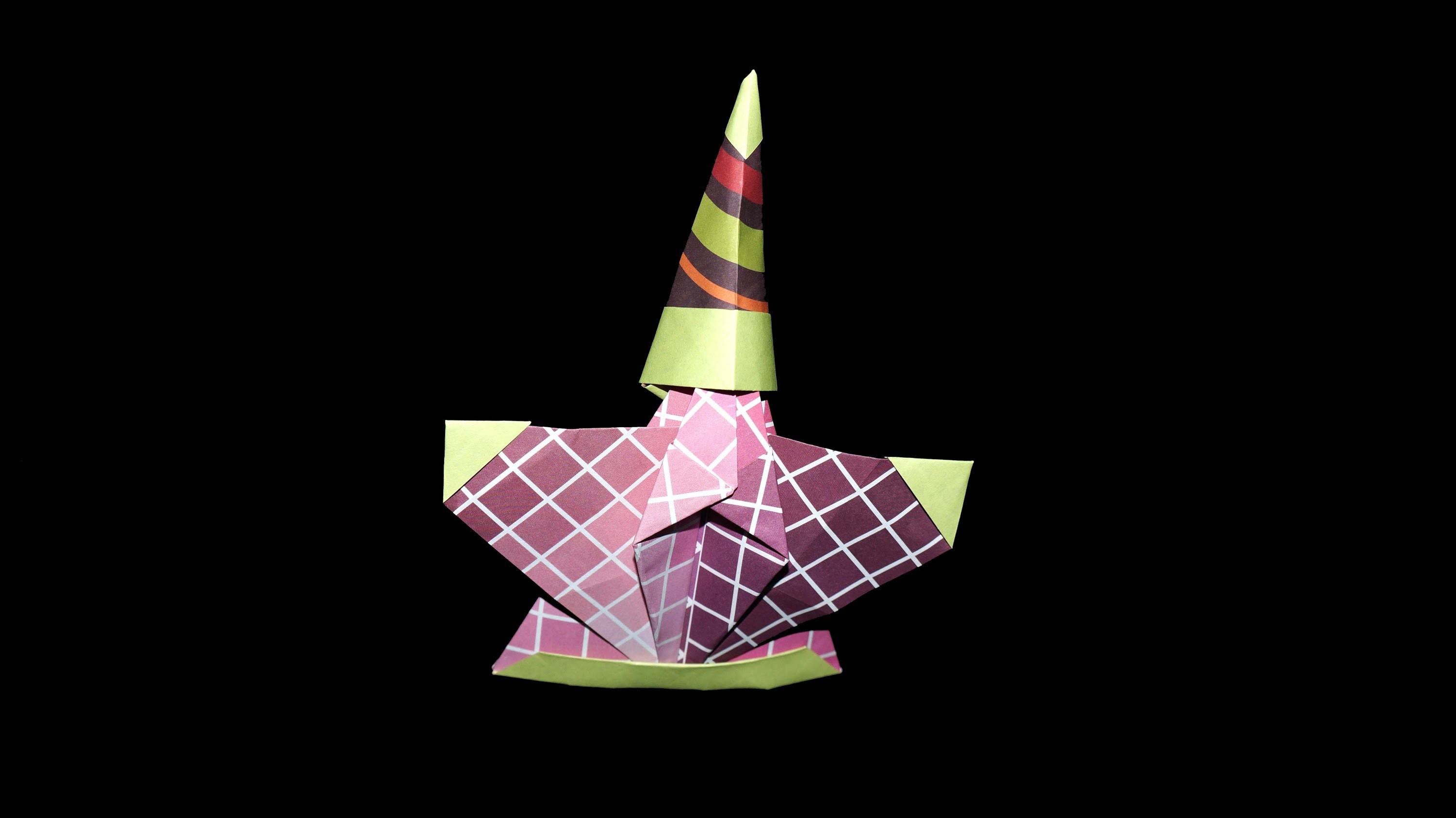 Origami Nikolaus mit Hut: (Santa) Faltanleitung [HD.DE] - (Live erklärt)