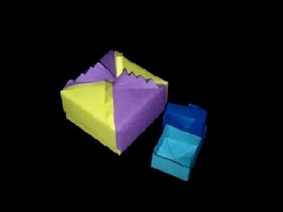 Origami Schatulle: Faltanleitung Papierschachtel [HD]