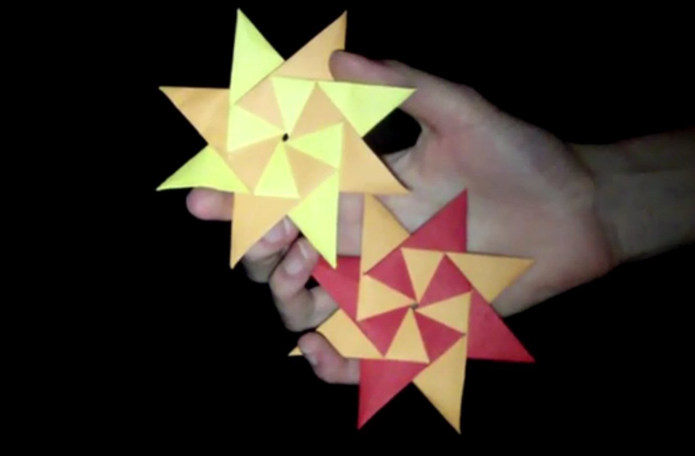 Origami Sonne: Faltanleitung [HD.deutsch]