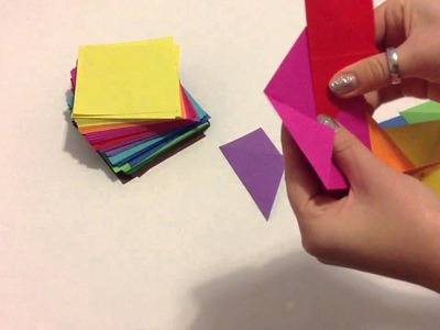 Origami Stern falten - Stern aus Papier basteln