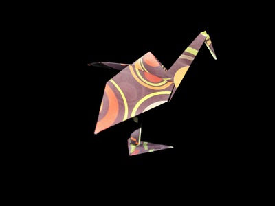 Origami Storch (Stork) - Faltanleitung [HD] (Live erklärt)