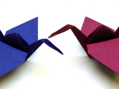 Origami Tiere falten - #03 Kranich (crane)