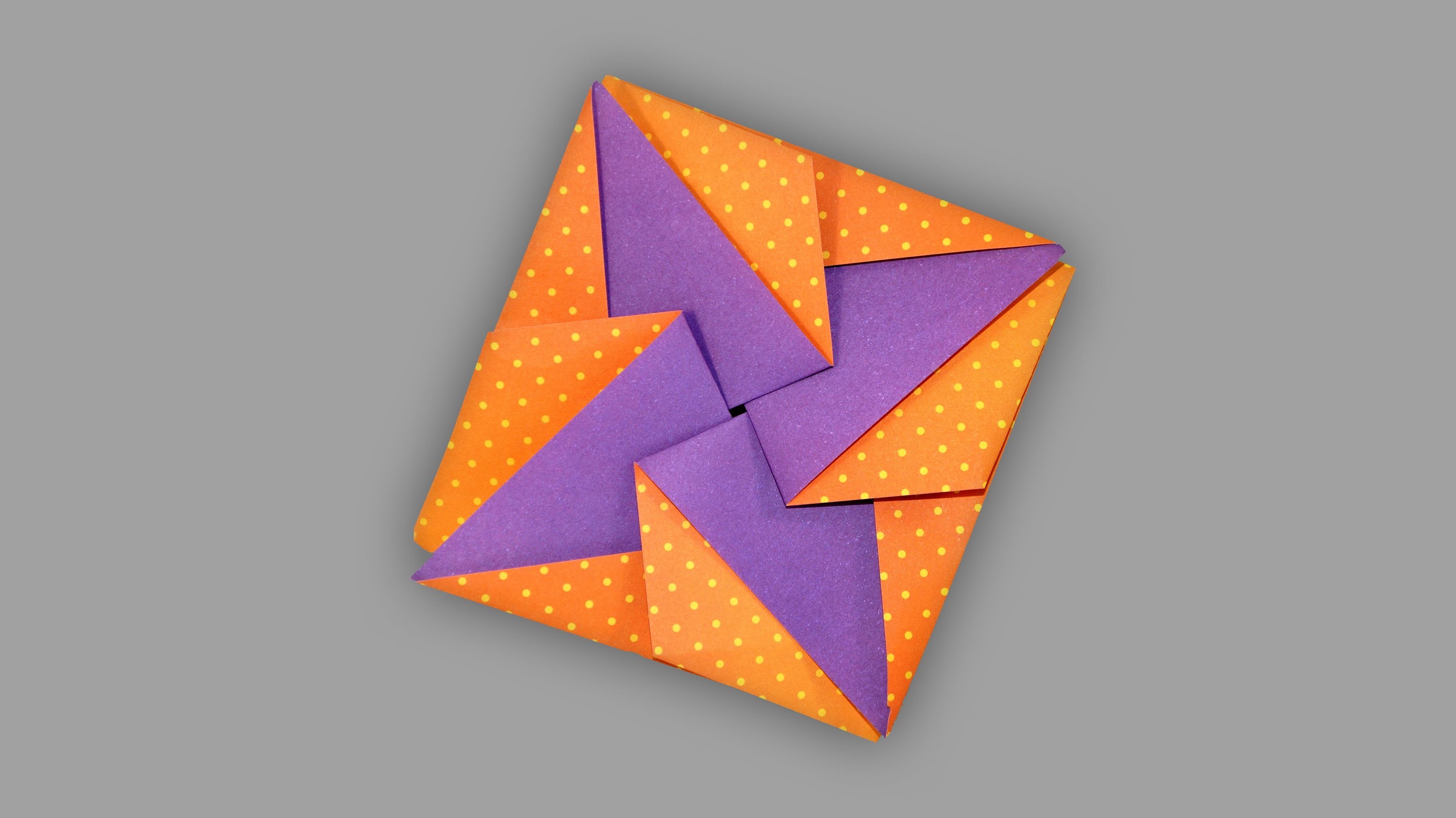 Origami Umschlag Stern: Star Envelope - Faltanleitung (Live erklärt)