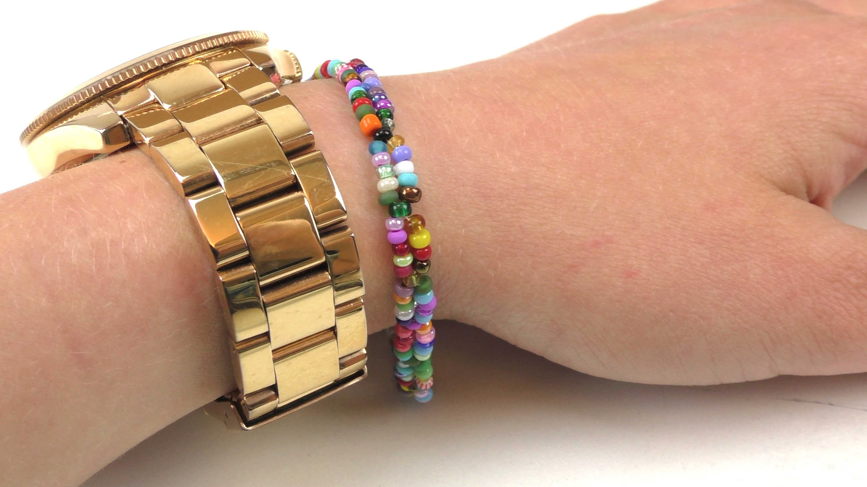 Perlenarmband selber machen - Armband aus Perlen - DIY Schmuck - Bunt und Einfach