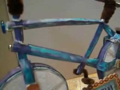 Scrapbook Bicycle  Fahrrad Box Geschenkgutschein
