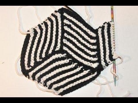 Stricken lernen * Hexen Ecken für coole Decken * Knitting Illusion Cube Blanket