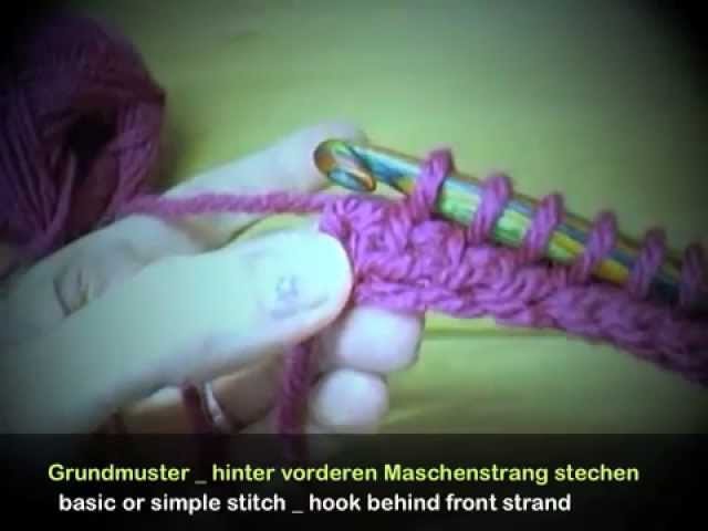 Tunesisch Häkeln * basics step by step * Tunisian Crochet