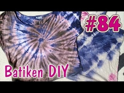 VLog #84: Batiken DIY | Batikmuster | Tie-Dye | Verlosung