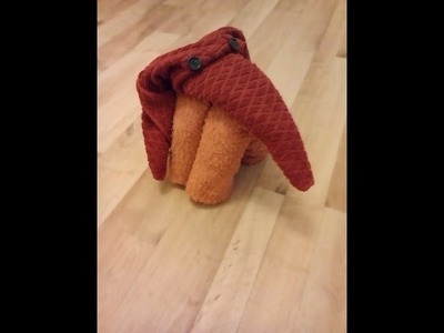 DIY Handtuch Origami Handtücher falten: Elefant towel fold elefant