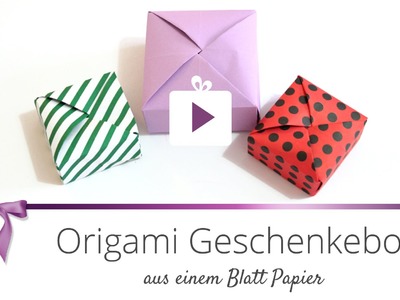 [DIY] Origami Geschenkebox | DANATO