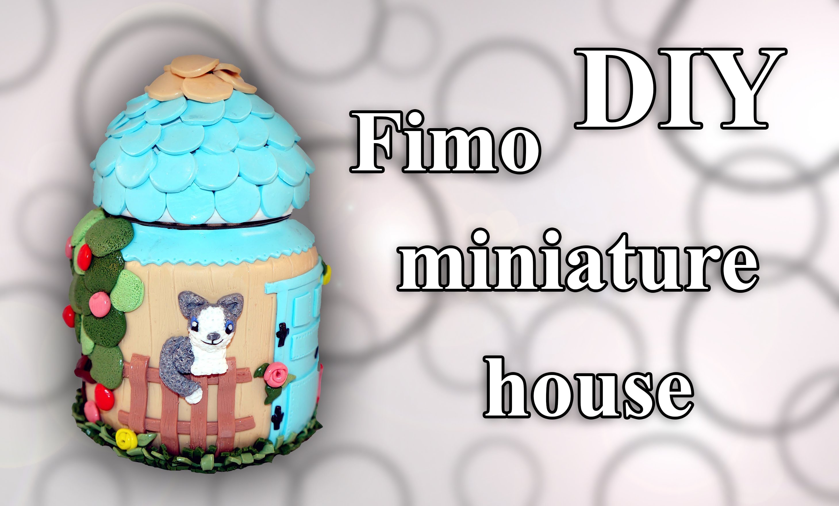 FIMO Haus: Polymer Miniature Cottage - Tutorial [HD.DE] (EN-Sub)