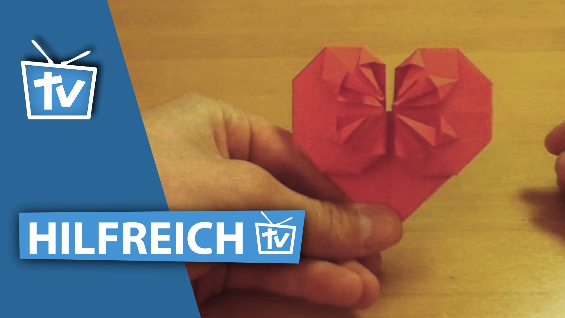 How to: Profi Origami Herz falten - 3D Origami Herz falten wie Profis Anleitung