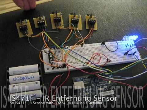 IS471F IR Sensor & LD274 IR-LED on a Arduino