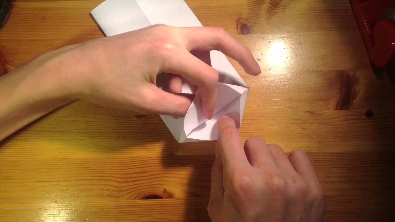Kaufmannstüte basteln. Origami Tüte falten