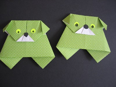 Origami Hund falten, Papier falten