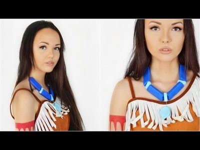 Pocahontas Make Up, Kette DIY & Kostüm | Fasching, Karneval, Disney Prinzessin
