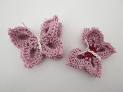 Schmetterling häkeln * Anleitung * Crochet Butterfly [eng sub]