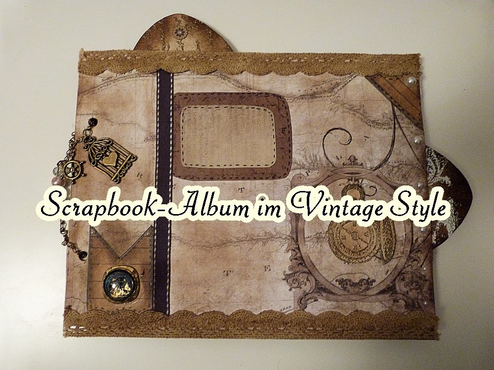 Scrapbook Album im Vintage Style. DCWV-Collection Timeless Type Stack