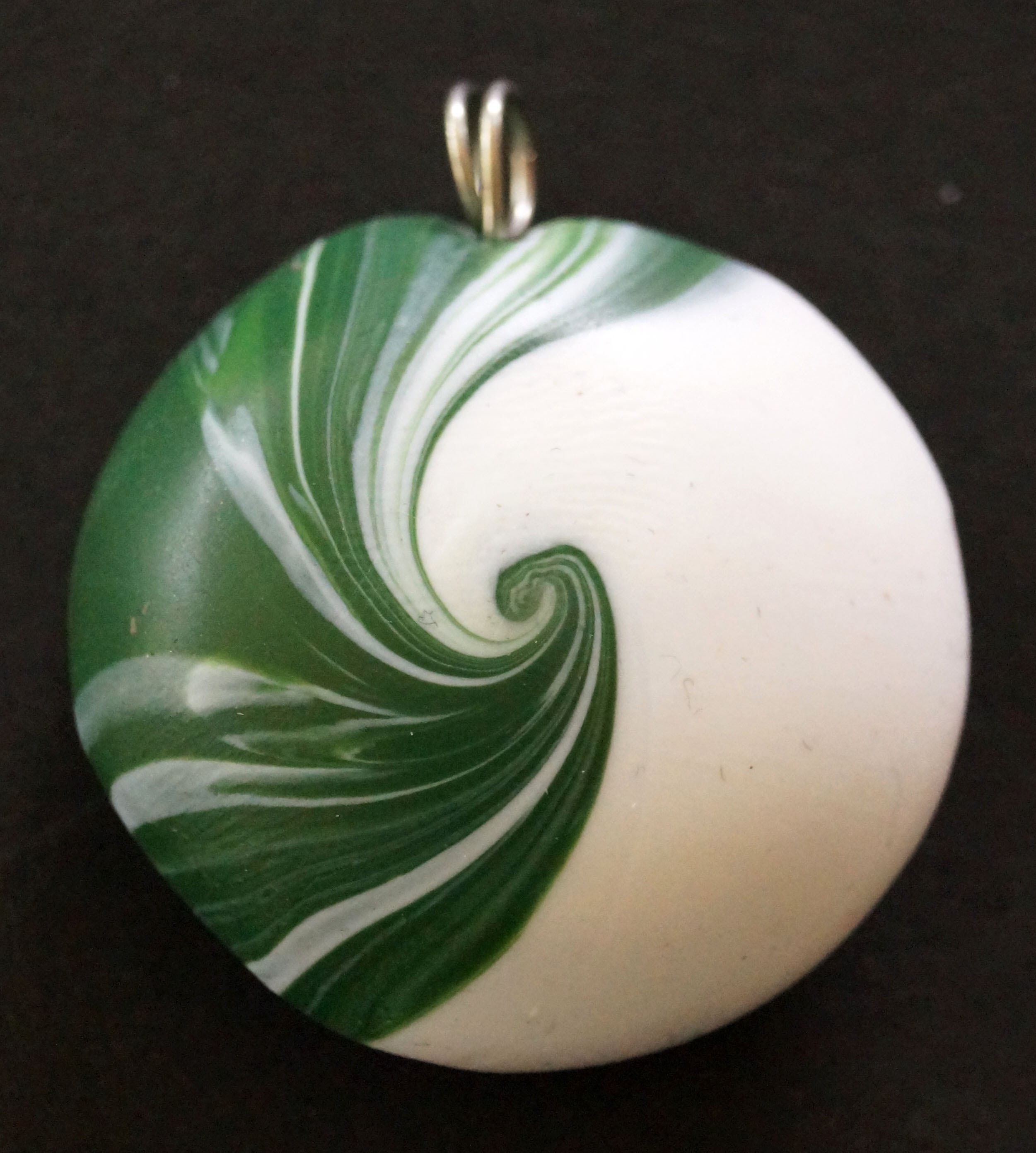 Swirl Perlen II , Polymer Clay Swirl Beads