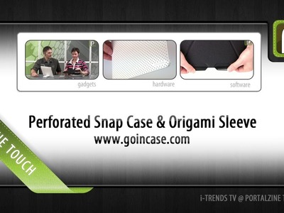 Touch: incase Perforated Snap Case & Origami Sleeve für iPad