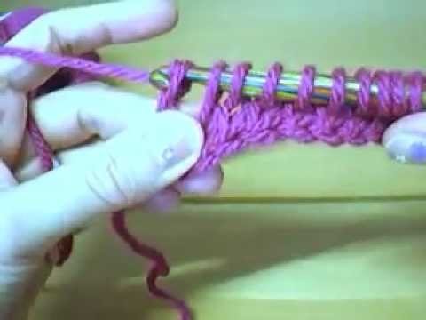 Tunesisch Häkeln_Grundmuster zum mitmachen * Tunisian Crochet_simple stitch_join me