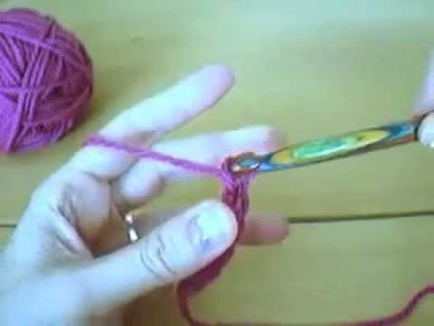 Tunesisch Häkeln_Nadel+Faden halten_Luftmaschen * Tunisian Crochet_hold yarn+hook_chain