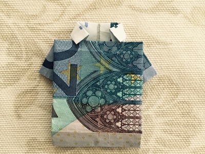 Hemd falten - Einfaches Shirt aus Geld falten - Geschenk falten - Origami Geschenke
