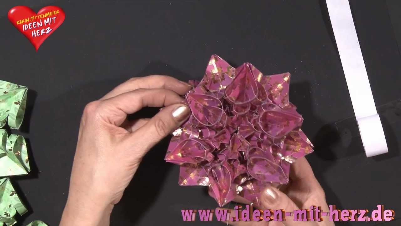 Ideen mit Herz - Origami Stern - Kristallstern