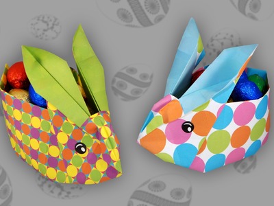 Origami Osterhasenkorb: Easter Bunny Box - Faltanleitung (Live erklärt)