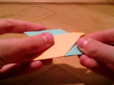 Origami Stern basteln. Origami Ring falten