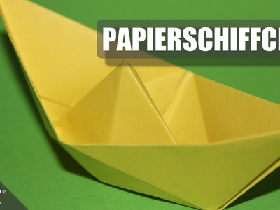 Papierschiff. Paper Boat . Origami. Papierschffchen
