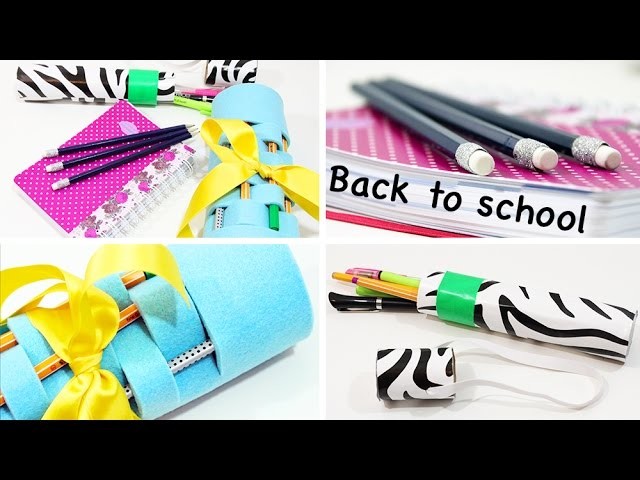 BACK TO SCHOOL - DIY Mäppchen, Pencil Case & Glitter Stifte