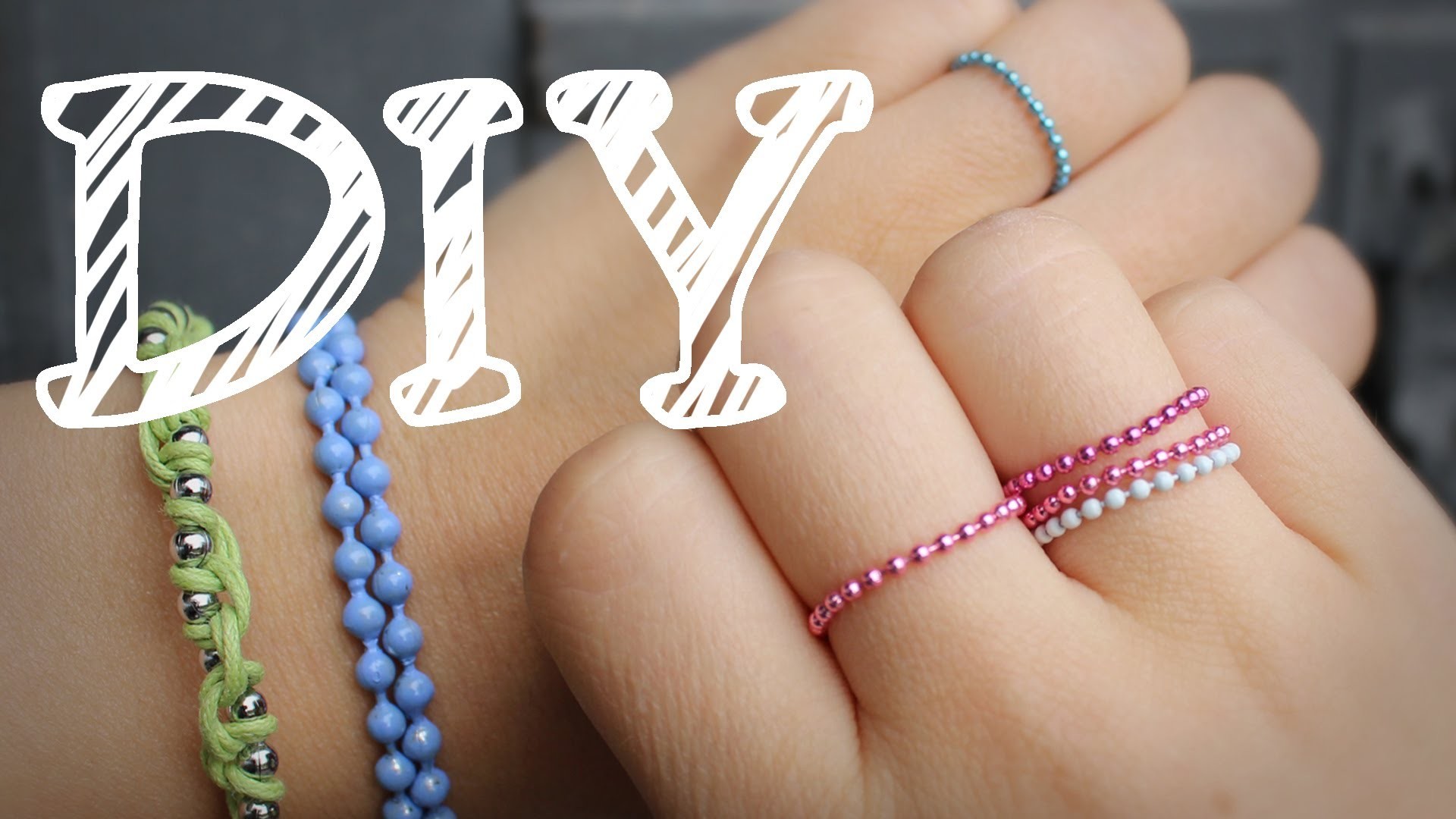 |DIY| Armband und Ring aus Kugelketten - filigran - feminin