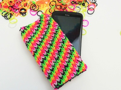 Loom Bands Handyhülle HTC ONE Smartphone Case with the Rainbow Loom Tutorial | deutsch