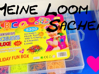 Übersicht über meine Loomsachen | deutsch Loom Bands Box Kits Rubber Bands How to organize