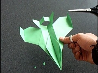Papierflieger "Faita", Bauanleitung F-16 paper airplane
