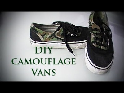 DIY camouflage vans.shoes + military Outfit