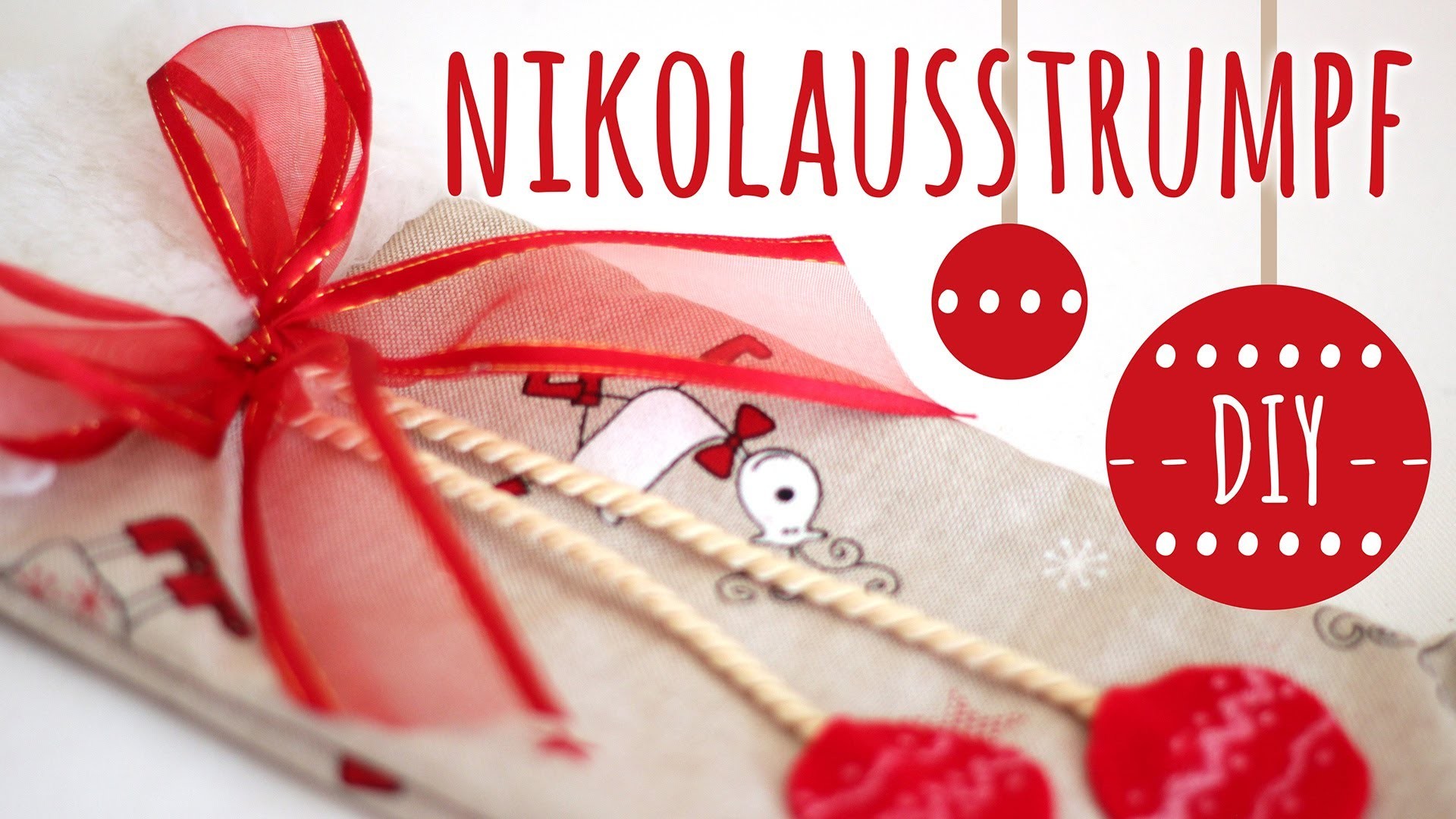 DIY Nikolausstrumpf l Weihnachtsdeko & Geschenkverpackung