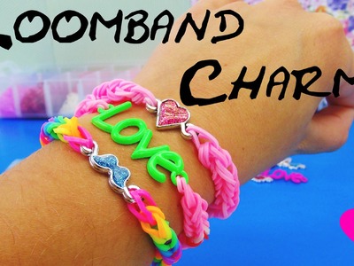 Loom Bands Charms deutsch. LOVE Anhänger Fishgräten-Armband deutsch. Love Bracelet Tutorial